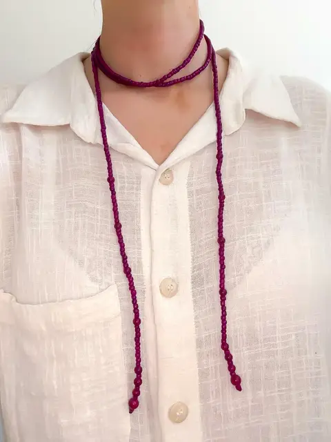 COLLAR LARGO MOSTACILLONES QCO629