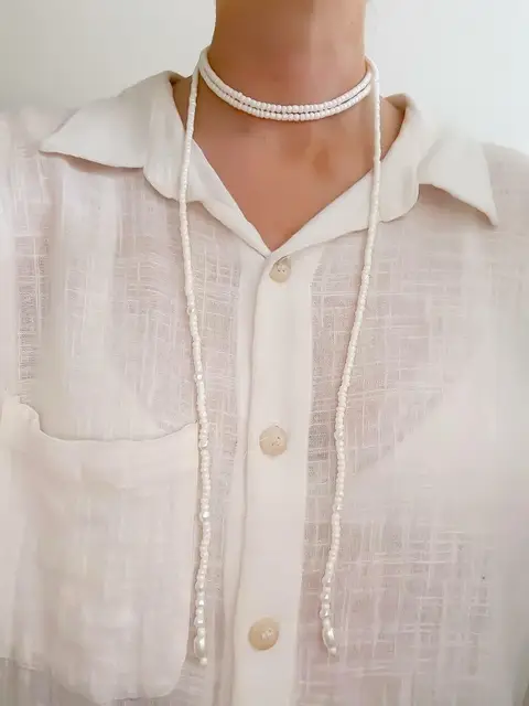 COLLAR LARGO MOSTACILLONES QCO630