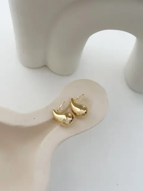 PACK X12 ARO GOTA BAÑADO EN ORO 24k PA88 10*20