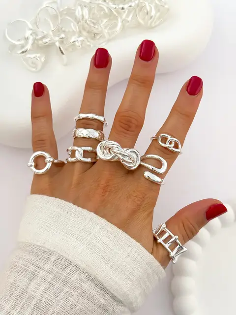 PACK x3 ANILLOS BLANCOS PA1212