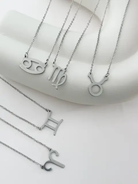 PACK x3 COLLARES HOSCOPO ACERO PA391