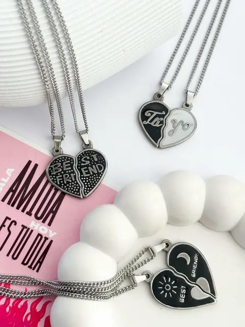 PACK x3 COLLARES PARA COMPARTIR ACERO PA384