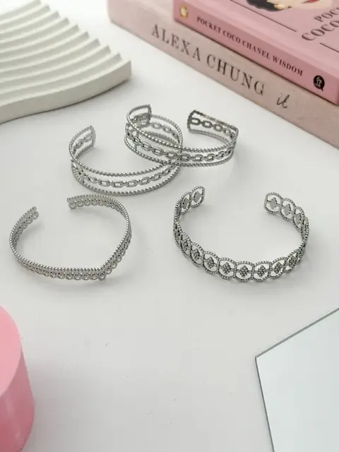 PACK X3 PULSERAS ACERO QUIRURGICO PA238