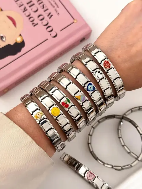 PACK X3 PULSERAS ITALIANA SURTIDAS PA1146