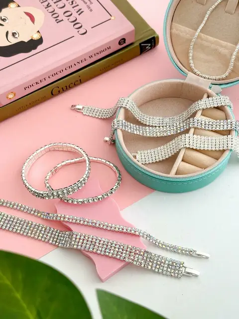 PACK X3 PULSERAS STRASS PA301