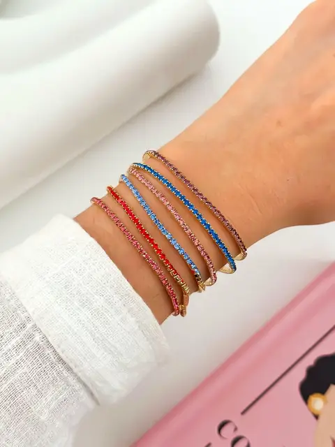 PACK X4 PULSERA STRASS DP571