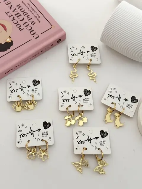 PACK X5 AROS ACRILICO DORADO PA52