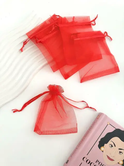 PACK x5 BOLSAS DE ORGANZA IN192 9*12CM