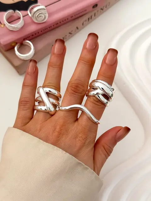 PACK X6 ANILLOS BLANCOS PA1193