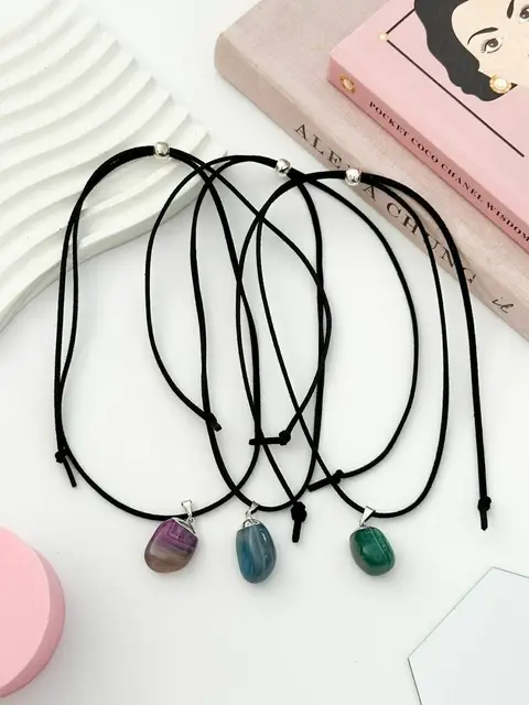 PACK X 3 CHOCKER PIEDRA AC289 -