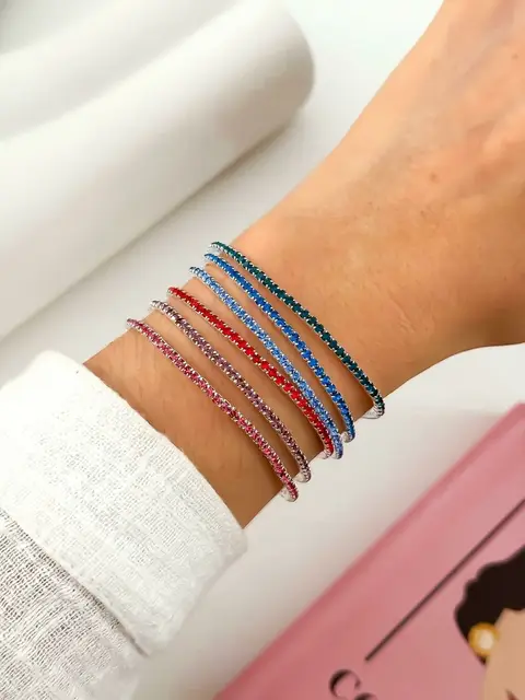 PACKX4 PULSERA STRASS PA474