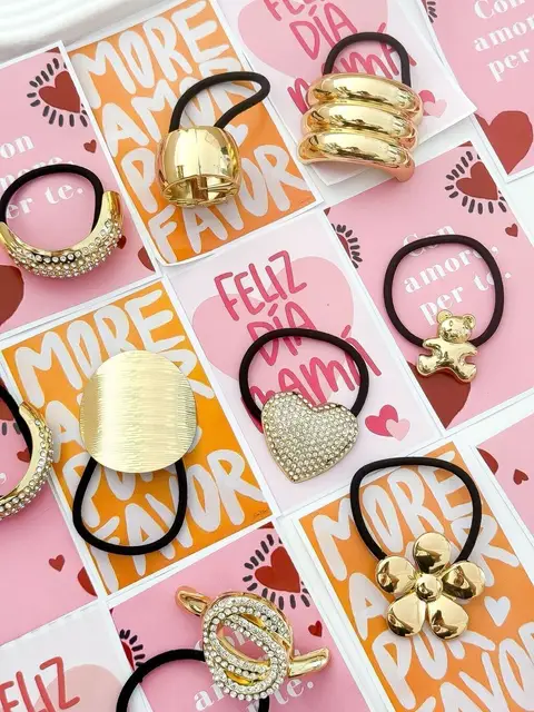 SET ACCESORIOS DE PELO x3 + CARTON PA1102