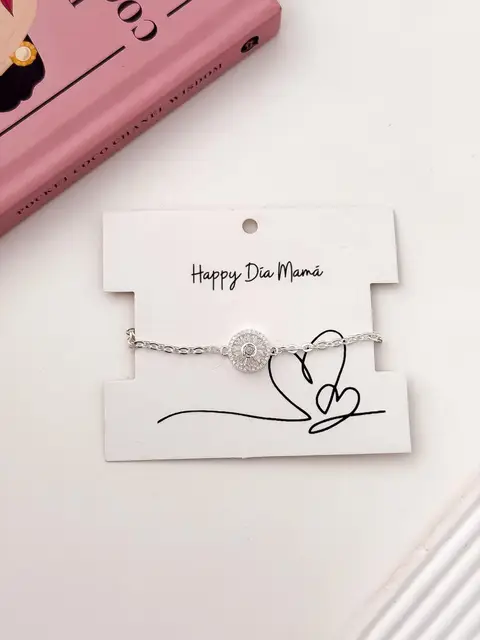 SET PULSERA DIJE GIRATORIO + CARTON PA1036